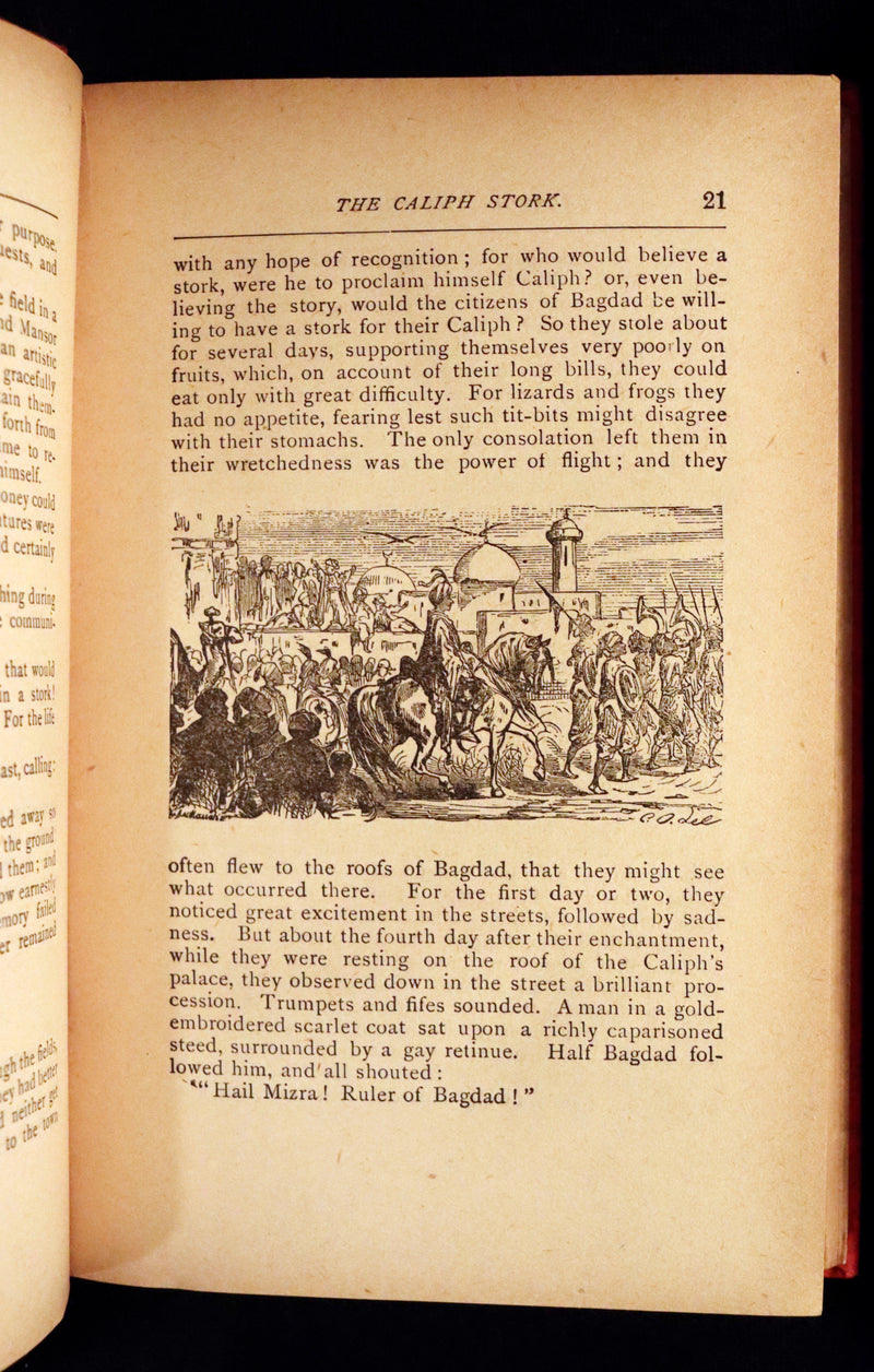 1881 Scarce Victorian Book - HAUFF'S Fairy Tales, Tales of the Caravan, Inn, and Palace. Illustrated.