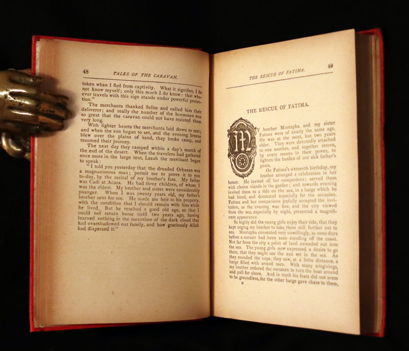 1881 Scarce Victorian Book - HAUFF'S Fairy Tales, Tales of the Caravan, Inn, and Palace. Illustrated.