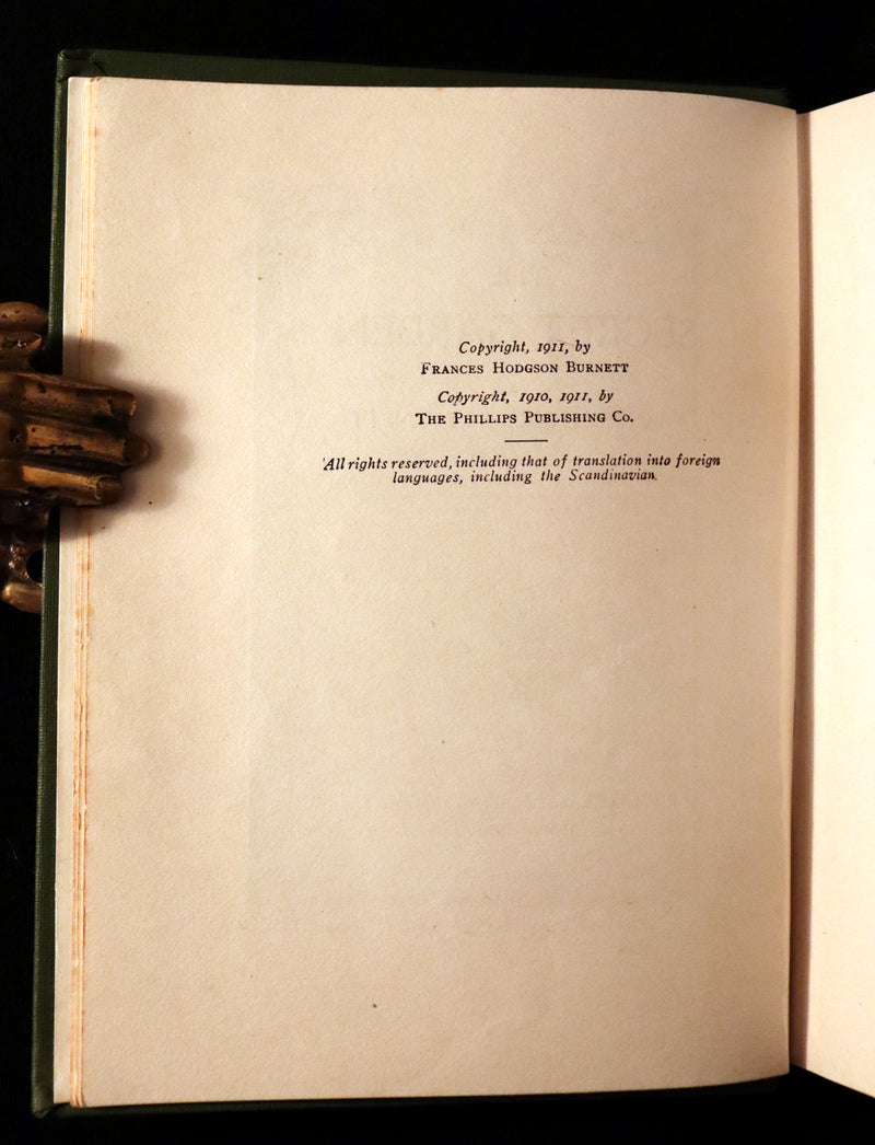 1911 Rare First Edition Book - The SECRET GARDEN by Frances Hodgson Burnett.
