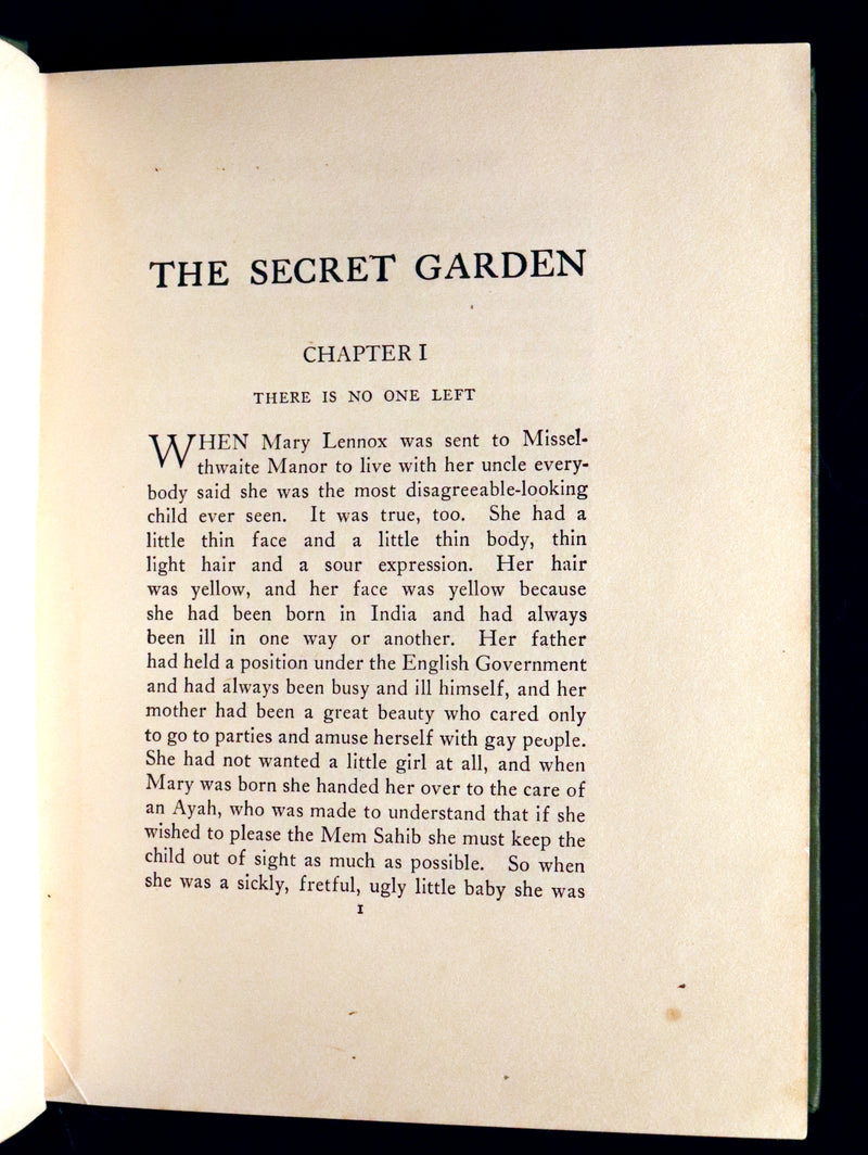 1911 Rare First Edition Book - The SECRET GARDEN by Frances Hodgson Burnett.