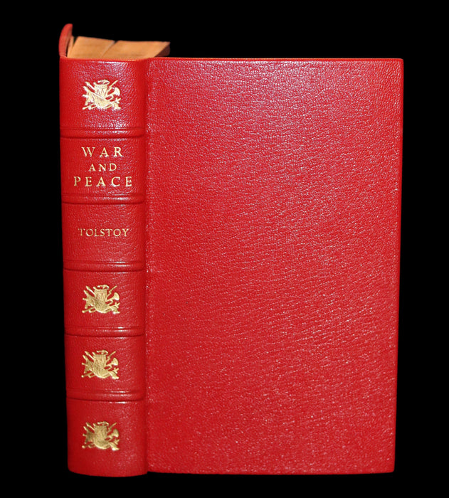 1943 Fine Bayntun-Riviere Binding - WAR AND PEACE by Count Leo Tolstoy.