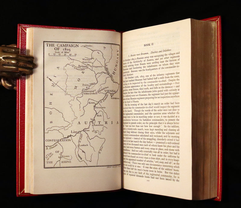 1943 Fine Bayntun-Riviere Binding Book - WAR AND PEACE by Count Leo Tolstoy.