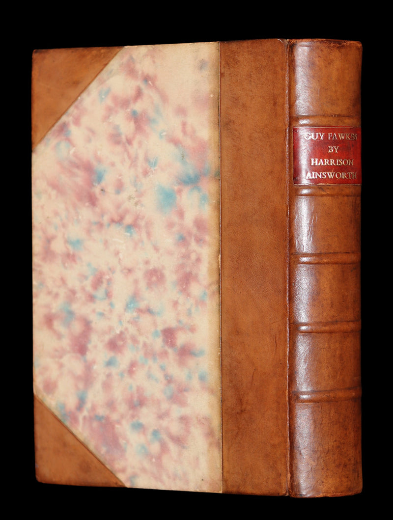 1870 Rare Book - Guy Fawkes, or the Gunpowder Treason illustrated by CRUIKSHANK.