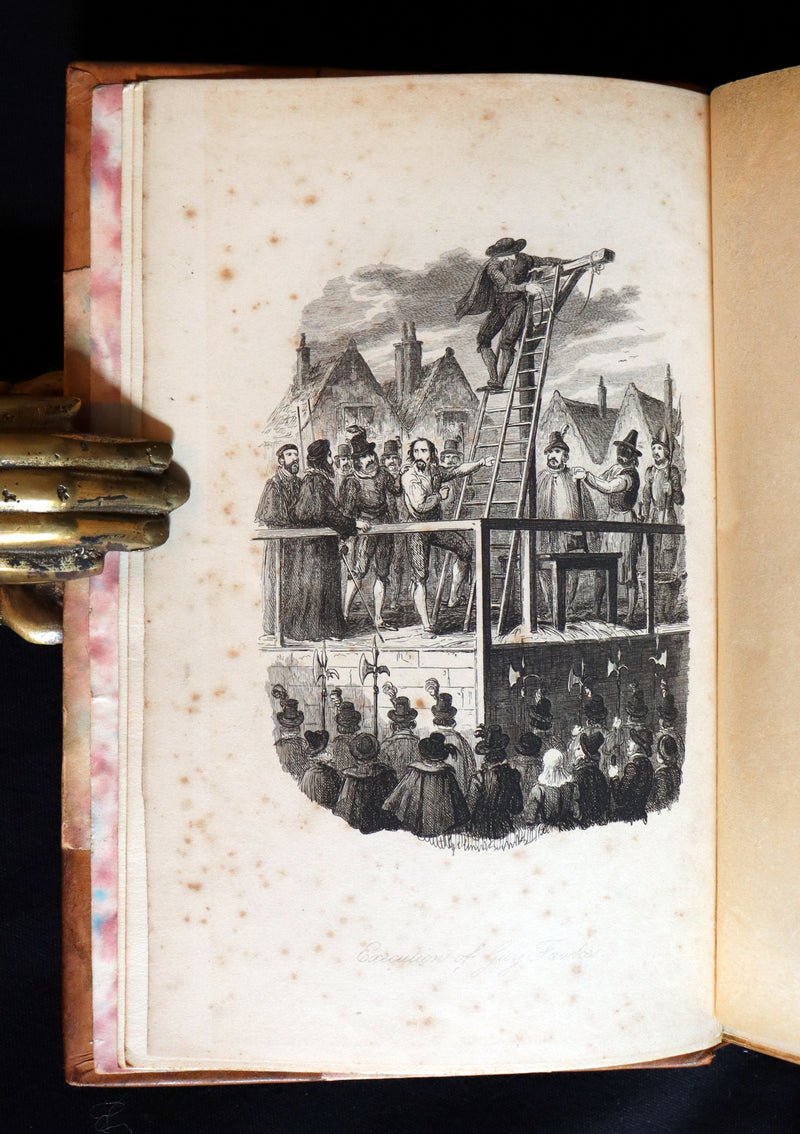 1870 Rare Book - Guy Fawkes, or the Gunpowder Treason illustrated by CRUIKSHANK.