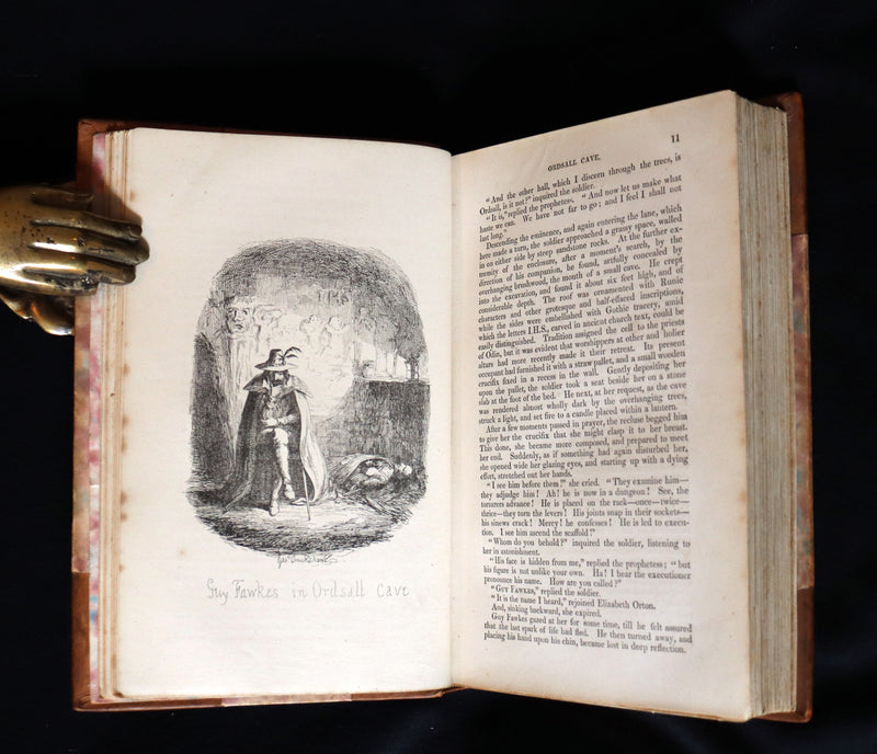 1870 Rare Book - Guy Fawkes, or the Gunpowder Treason illustrated by CRUIKSHANK.