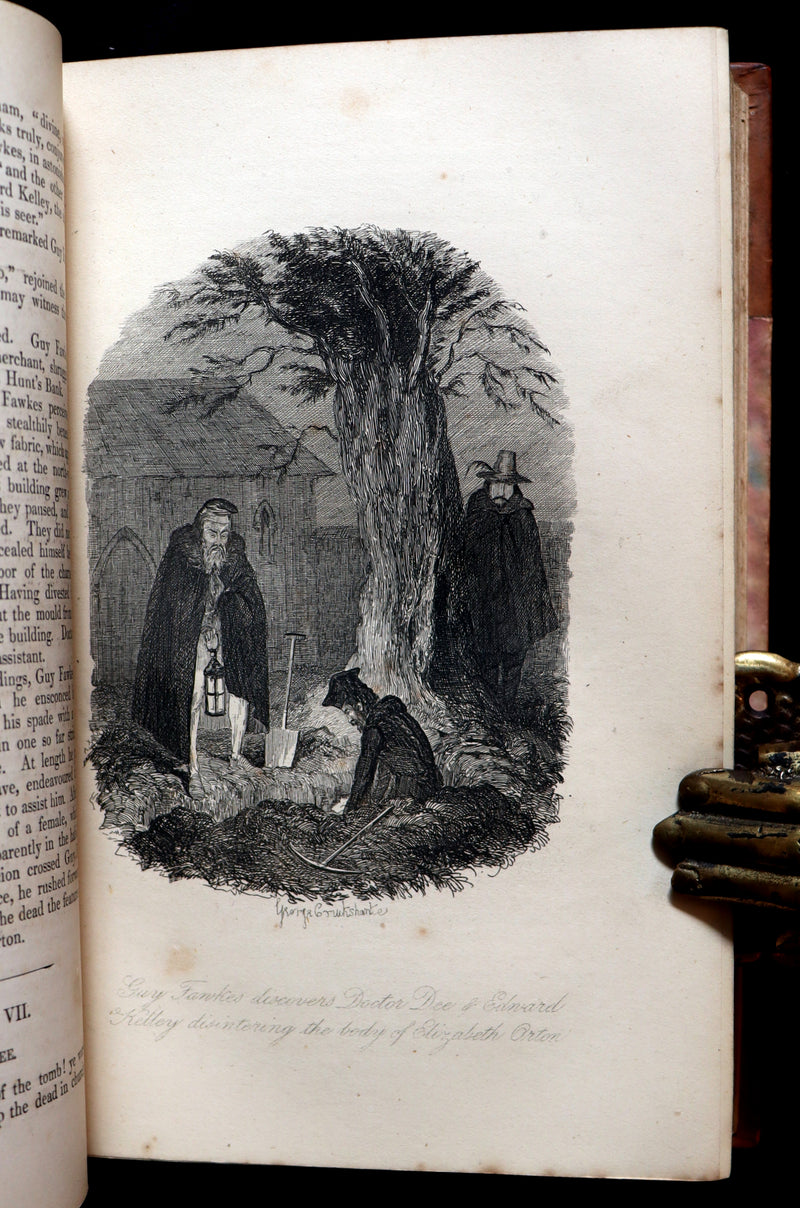 1870 Rare Book - Guy Fawkes, or the Gunpowder Treason illustrated by CRUIKSHANK.