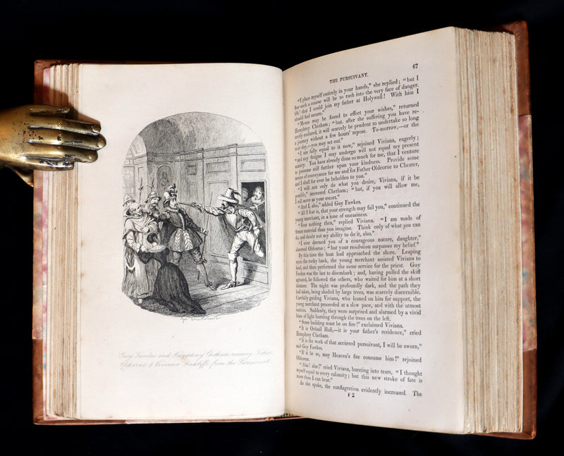 1870 Rare Book - Guy Fawkes, or the Gunpowder Treason illustrated by CRUIKSHANK.