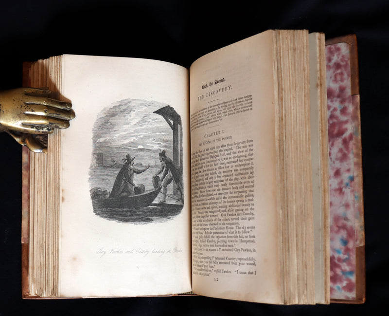 1870 Rare Book - Guy Fawkes, or the Gunpowder Treason illustrated by CRUIKSHANK.