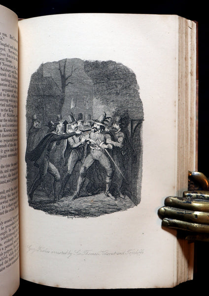 1870 Rare Book - Guy Fawkes, or the Gunpowder Treason illustrated by CRUIKSHANK.