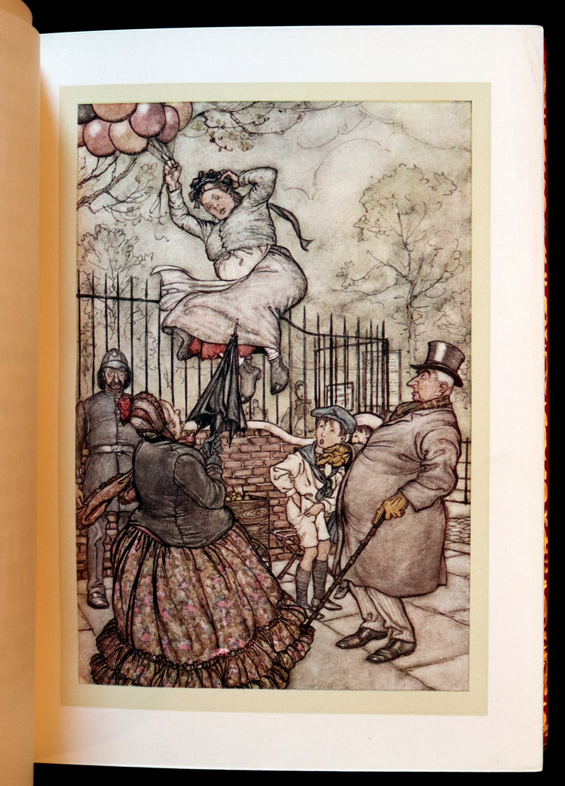 1910 Beautiful BAYNTUN Binding - PETER PAN in Kensington Garden illustrated by Arthur Rackham.