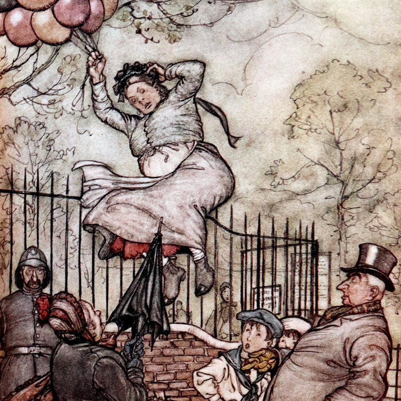 1910 Beautiful BAYNTUN Binding - PETER PAN in Kensington Garden illustrated by Arthur Rackham.