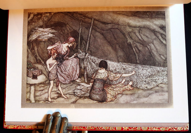 1910 Beautiful BAYNTUN Binding - PETER PAN in Kensington Garden illustrated by Arthur Rackham.