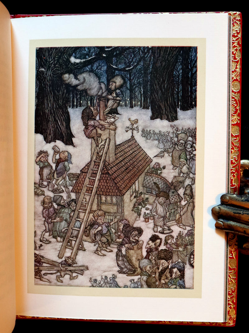 1910 Beautiful BAYNTUN Binding - PETER PAN in Kensington Garden illustrated by Arthur Rackham.