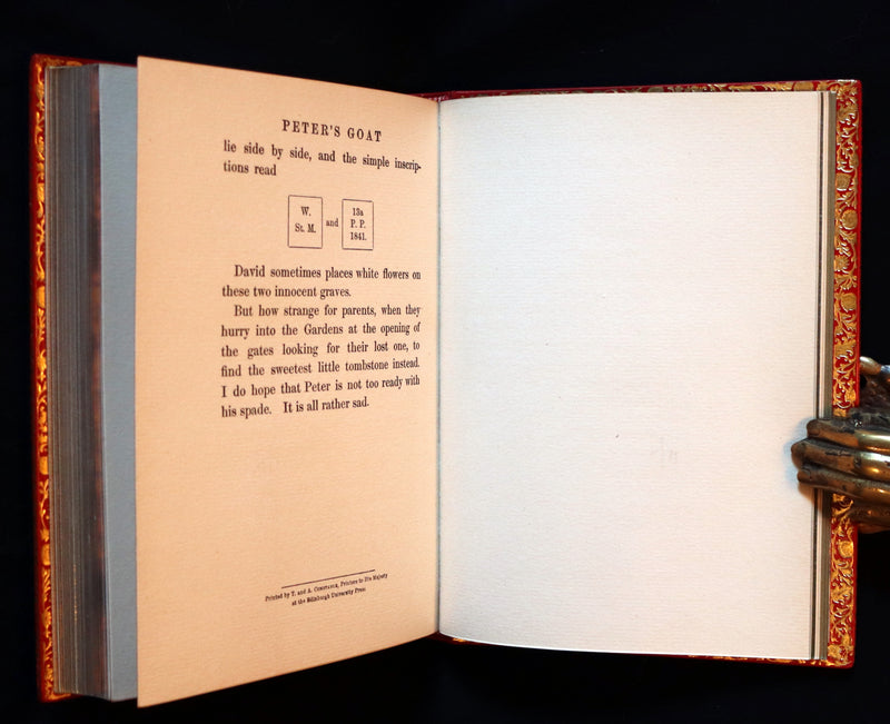 1910 Beautiful BAYNTUN Binding - PETER PAN in Kensington Garden illustrated by Arthur Rackham.