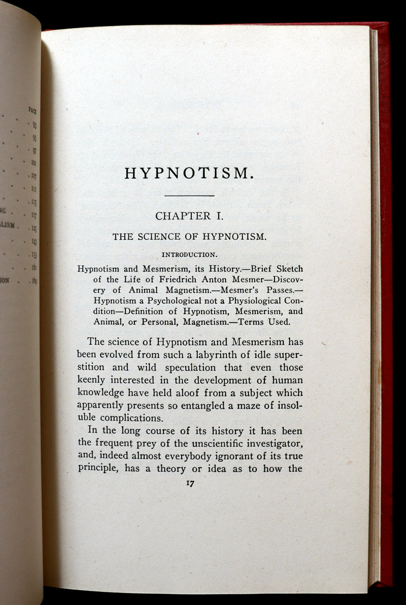 1916 Scarce Book - HYPNOTISM, Magnetism, Mesmerism & Magnetic Healing by L.W. de Laurence.