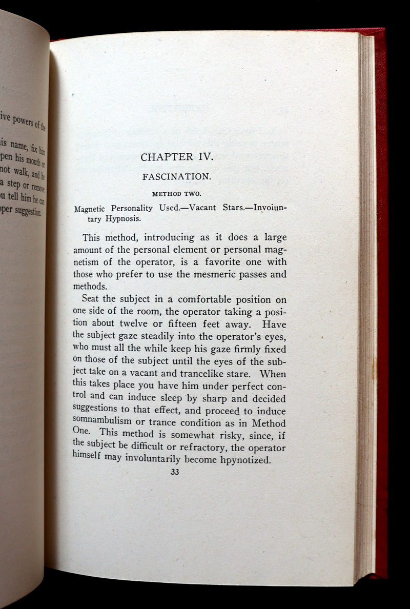 1916 Scarce Book - HYPNOTISM, Magnetism, Mesmerism & Magnetic Healing by L.W. de Laurence.