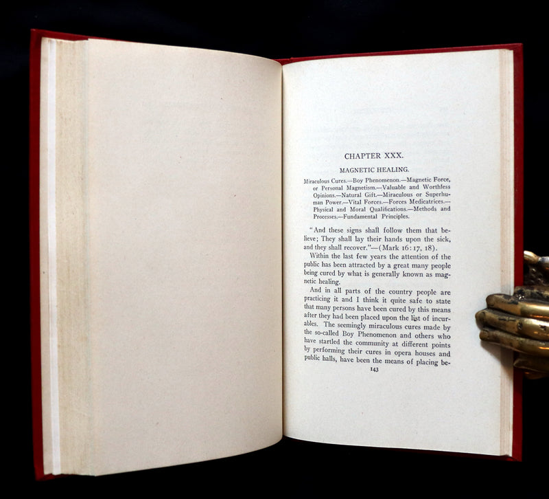1916 Scarce Book - HYPNOTISM, Magnetism, Mesmerism & Magnetic Healing by L.W. de Laurence.