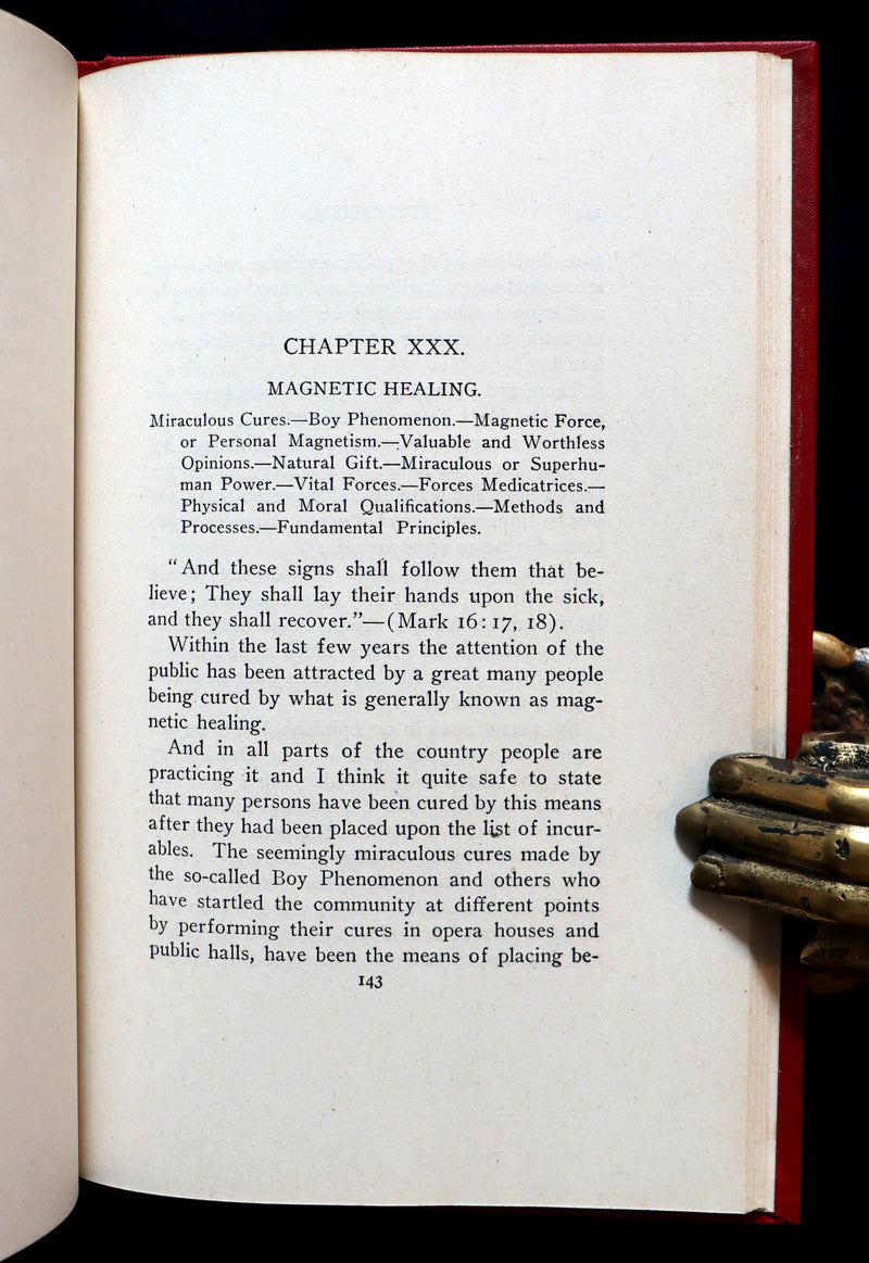 1916 Scarce Book - HYPNOTISM, Magnetism, Mesmerism & Magnetic Healing by L.W. de Laurence.