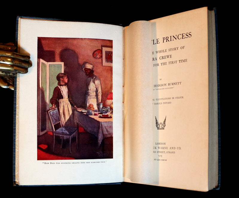1905 Rare First Edition - A LITTLE PRINCESS by Frances Hodgson Burnett illustrated by Harold Piffard.