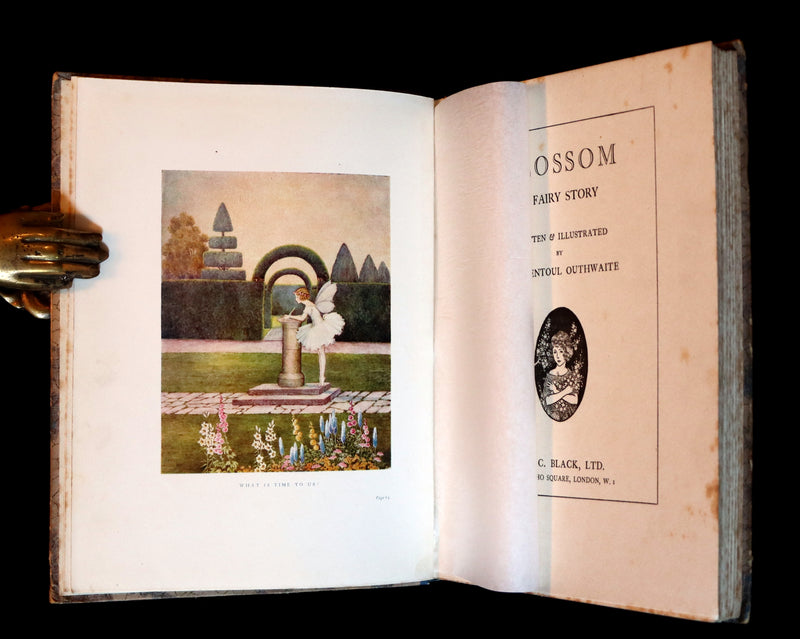1928 Rare First Edition ~ Blossom A Fairy Story by Ida Rentoul Outhwaite - color illustrated.