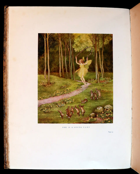 1928 Rare First Edition ~ Blossom A Fairy Story by Ida Rentoul Outhwaite - color illustrated.