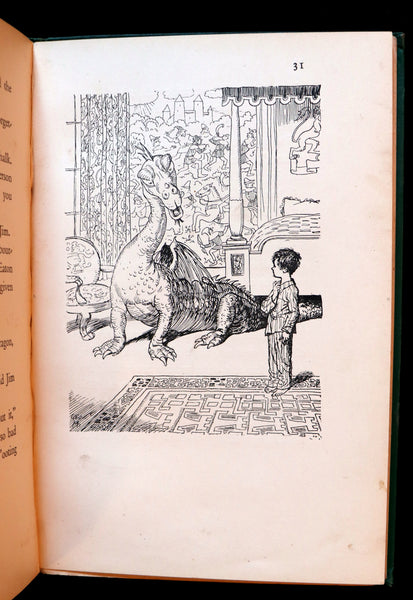 1929 Scarce 1st Edition - Jim and the Dragon by Susan Buchan, illustrated by George Morrow.