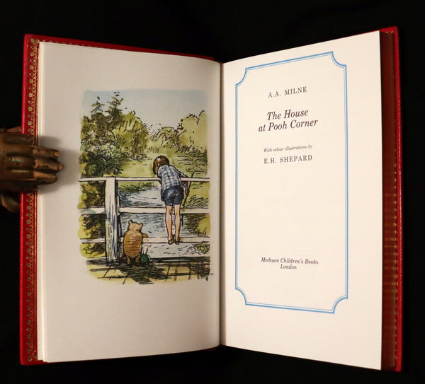 1974 Rare Bayntun-Riviere Binding - THE HOUSE AT POOH CORNER. First Color Edition.