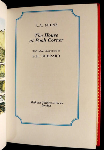 1974 Rare Bayntun-Riviere Binding - THE HOUSE AT POOH CORNER. First Color Edition.