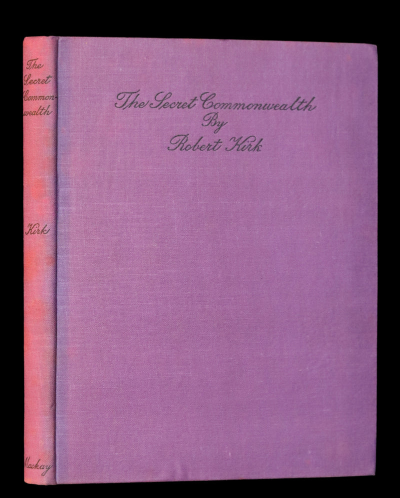 1933 Rare Book - The Secret Commonwealth of Elves, Fauns & Fairies by Robert Kirk.
