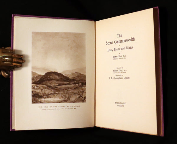 1933 Rare Book - The Secret Commonwealth of Elves, Fauns & Fairies by Robert Kirk.