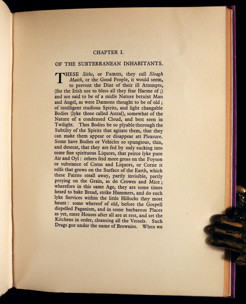 1933 Rare Book - The Secret Commonwealth of Elves, Fauns & Fairies by Robert Kirk.