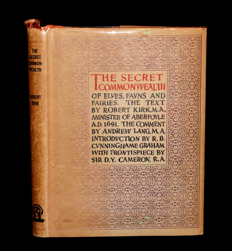1933 Rare Book - The Secret Commonwealth of Elves, Fauns & Fairies by Robert Kirk.