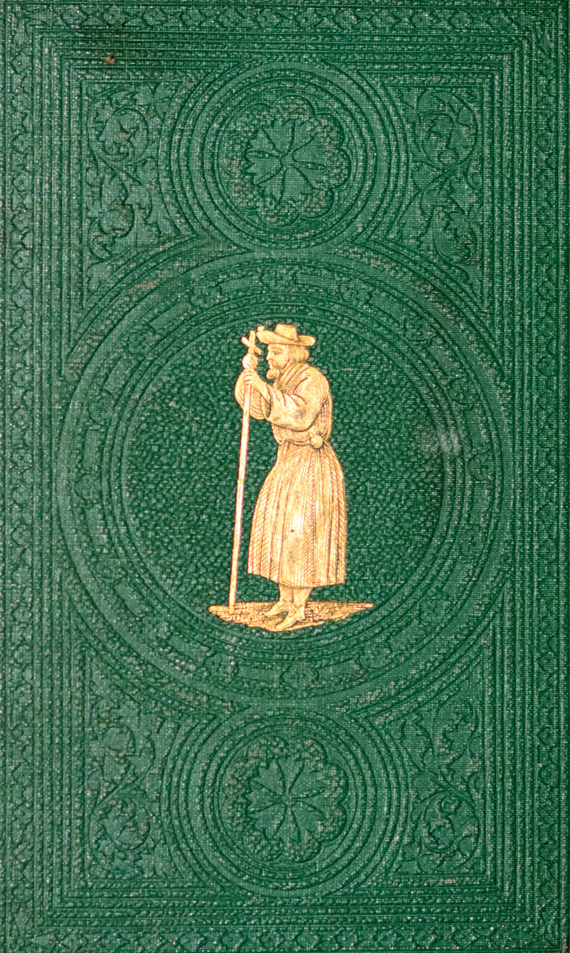 1863 Rare Victorian Book - The Pilgrim's Progress by John Bunyan. Color illustrated.
