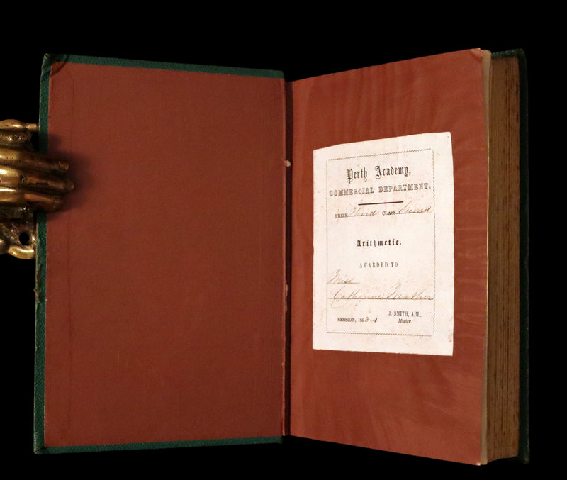 1863 Rare Victorian Book - The Pilgrim's Progress by John Bunyan. Color illustrated.