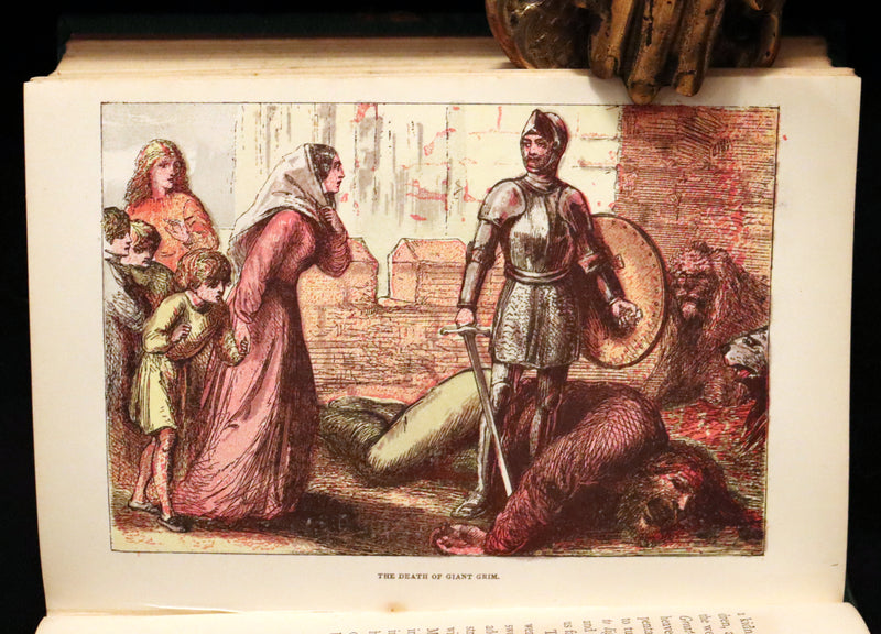 1863 Rare Victorian Book - The Pilgrim's Progress by John Bunyan. Color illustrated.