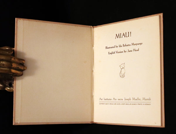1936 Scarce First English Edition - MIAU! illustrated by Ida Bohatta Morpurgo.