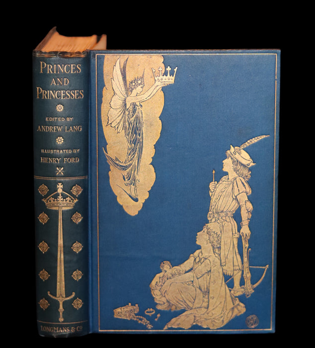 1908 Rare First Edition - THE BOOK OF PRINCES & PRINCESSES by Mrs. Lang & Andrew Lang.