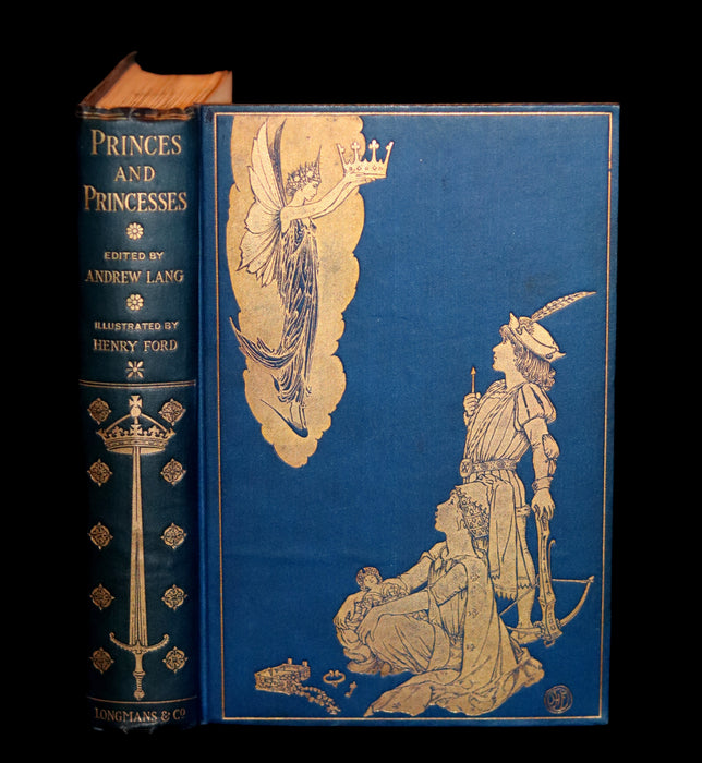 1908 Rare First Edition - THE BOOK OF PRINCES & PRINCESSES by Mrs. Lang & Andrew Lang.