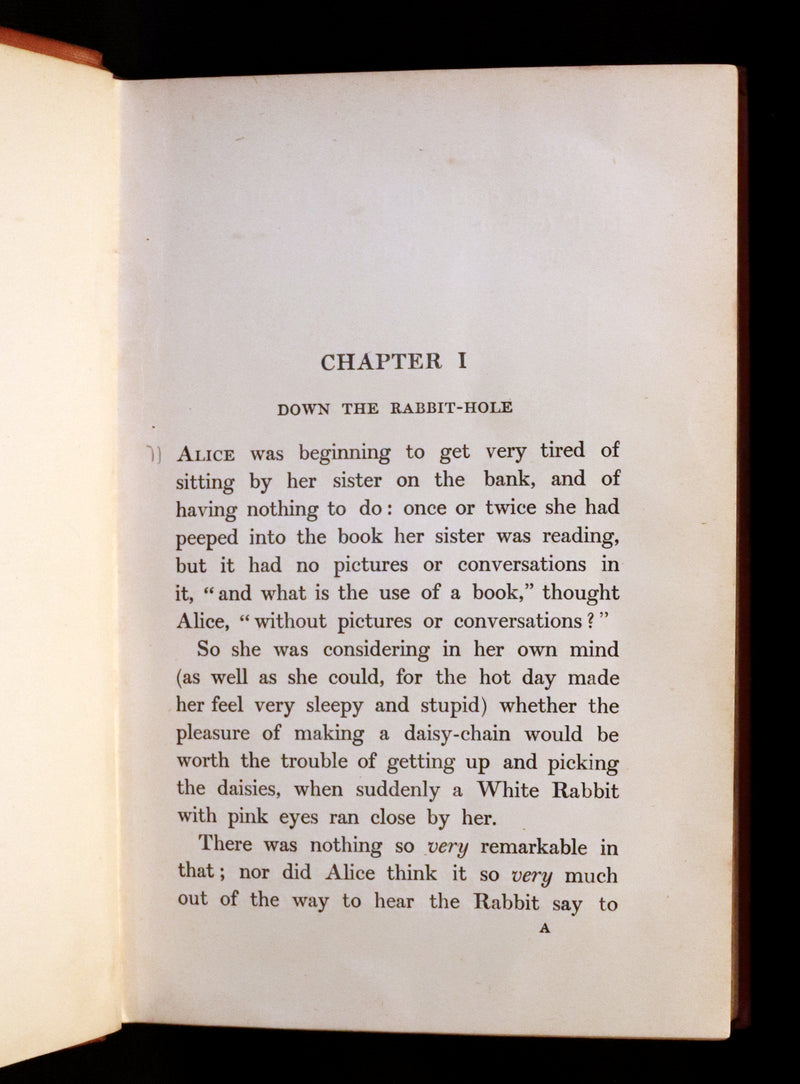 1907 Scarce Edition - ALICE's Adventures in Wonderland illustrated by Thomas Maybank.