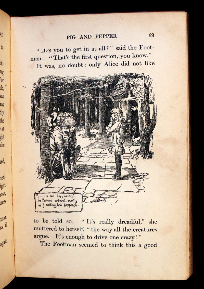 1907 Scarce Edition - ALICE's Adventures in Wonderland illustrated by Thomas Maybank.