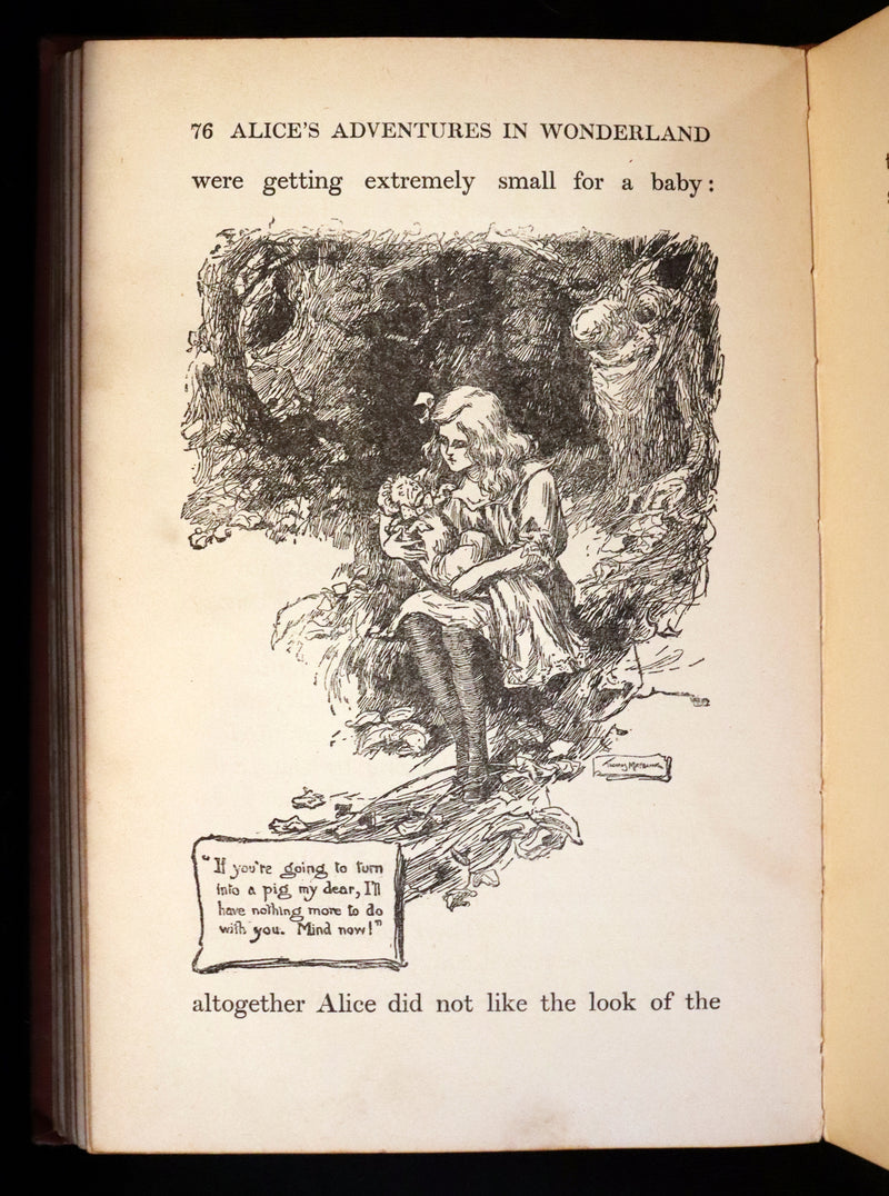 1907 Scarce Edition - ALICE's Adventures in Wonderland illustrated by Thomas Maybank.