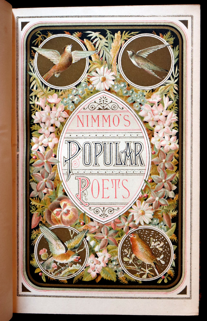 1877 Rare Book - The Poetical Works of William Cowper illustrated by Hugh Cameron.