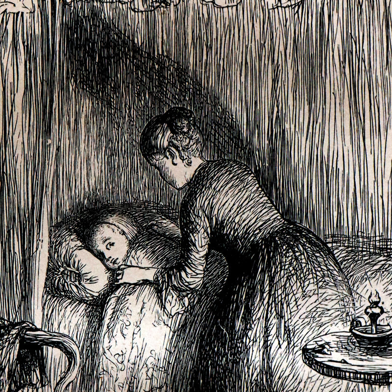 1877 Rare Book - The Poetical Works of William Cowper illustrated by Hugh Cameron.