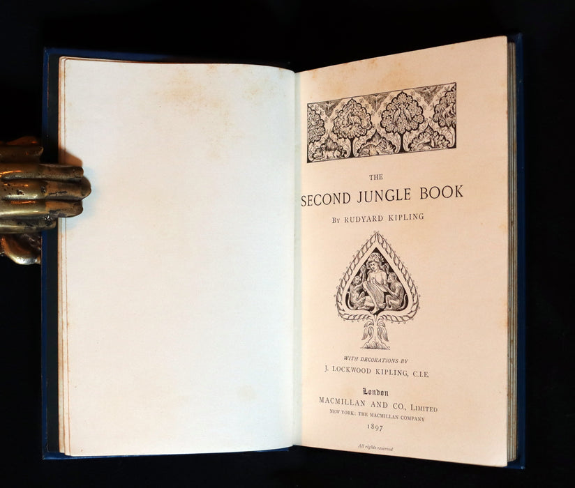 1897 Rare Book - The Second Jungle Book by Rudyard Kipling.