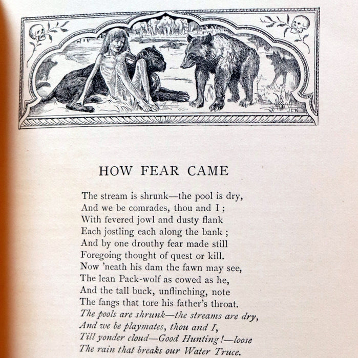 1897 Rare Book - The Second Jungle Book by Rudyard Kipling.