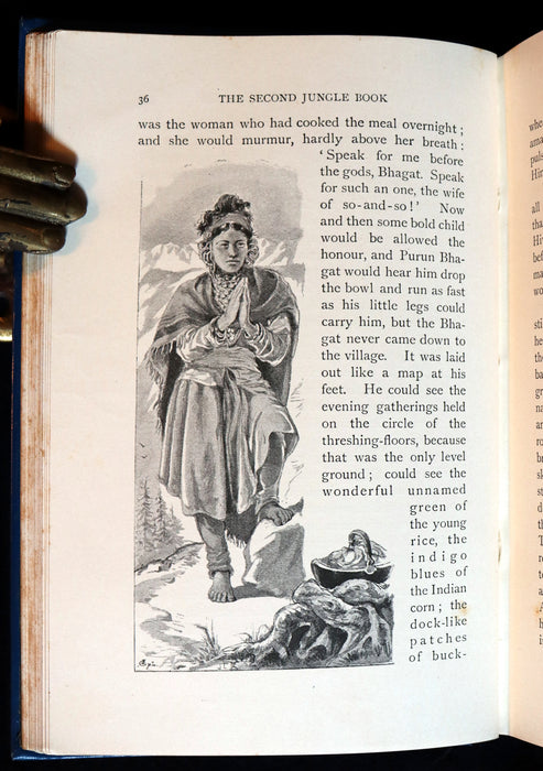 1897 Rare Book - The Second Jungle Book by Rudyard Kipling.