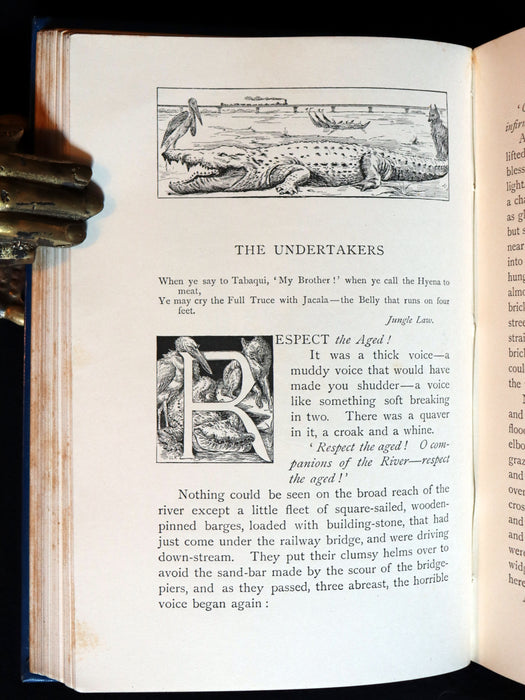 1897 Rare Book - The Second Jungle Book by Rudyard Kipling.