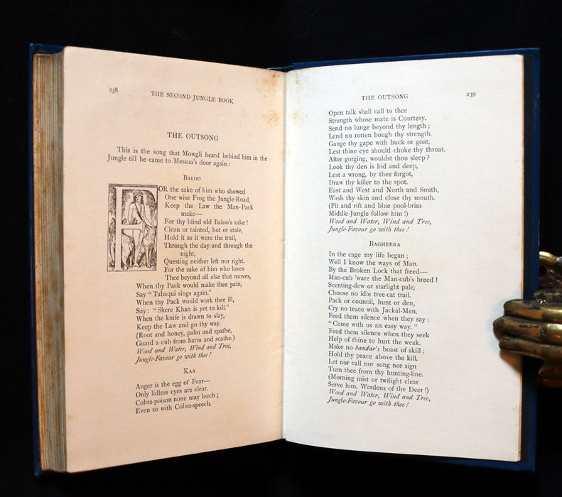 1897 Rare Book - The Second Jungle Book by Rudyard Kipling.