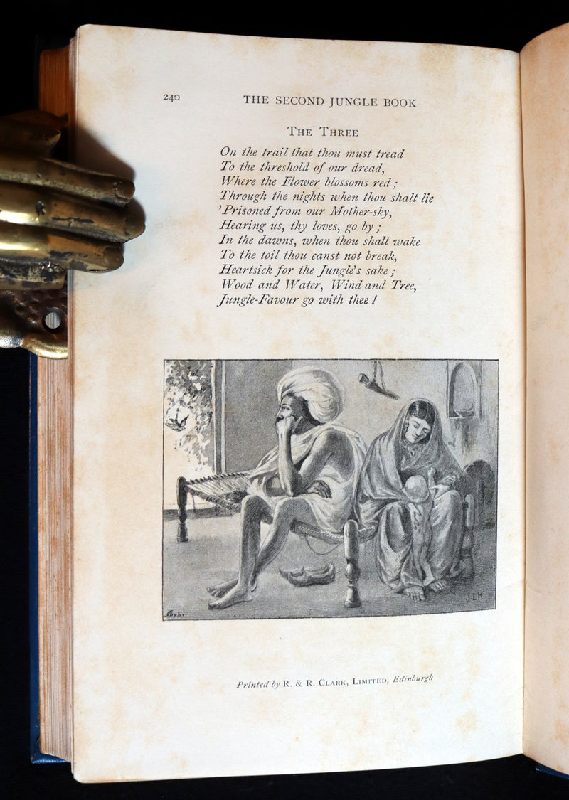 1897 Rare Book - The Second Jungle Book by Rudyard Kipling.