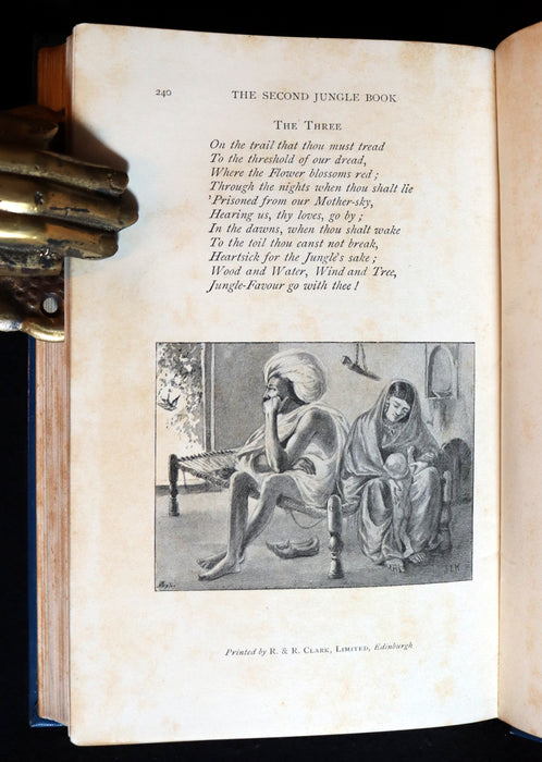 1897 Rare Book - The Second Jungle Book by Rudyard Kipling.